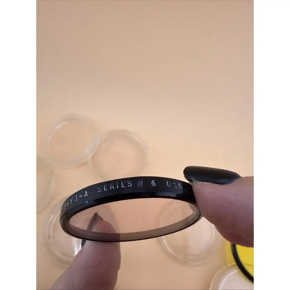 Vintage Tiffen Series #6 Drop-In Lens Filters Set of 3 Lenses USA